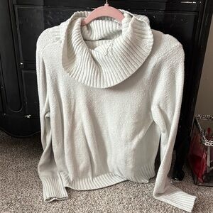 Rachel Zoe Soft Cream Cowl Neck Sweater